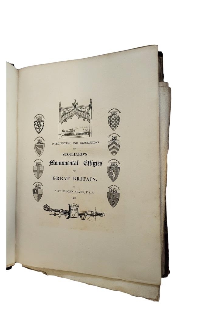 MONUMENTAL EFFIGIES OF GREAT BRITAIN, AN EARLY 19TH CENTURY HARDBACK BOOK Titled 'Stothard's - Image 4 of 5