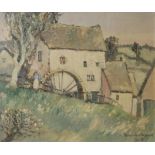 REGINALD FRANK KNOWLES-DREWE, 1878 - 1983, OIL ON CANVAS Titled ‘Lydstone Mill’, 1938, signed and