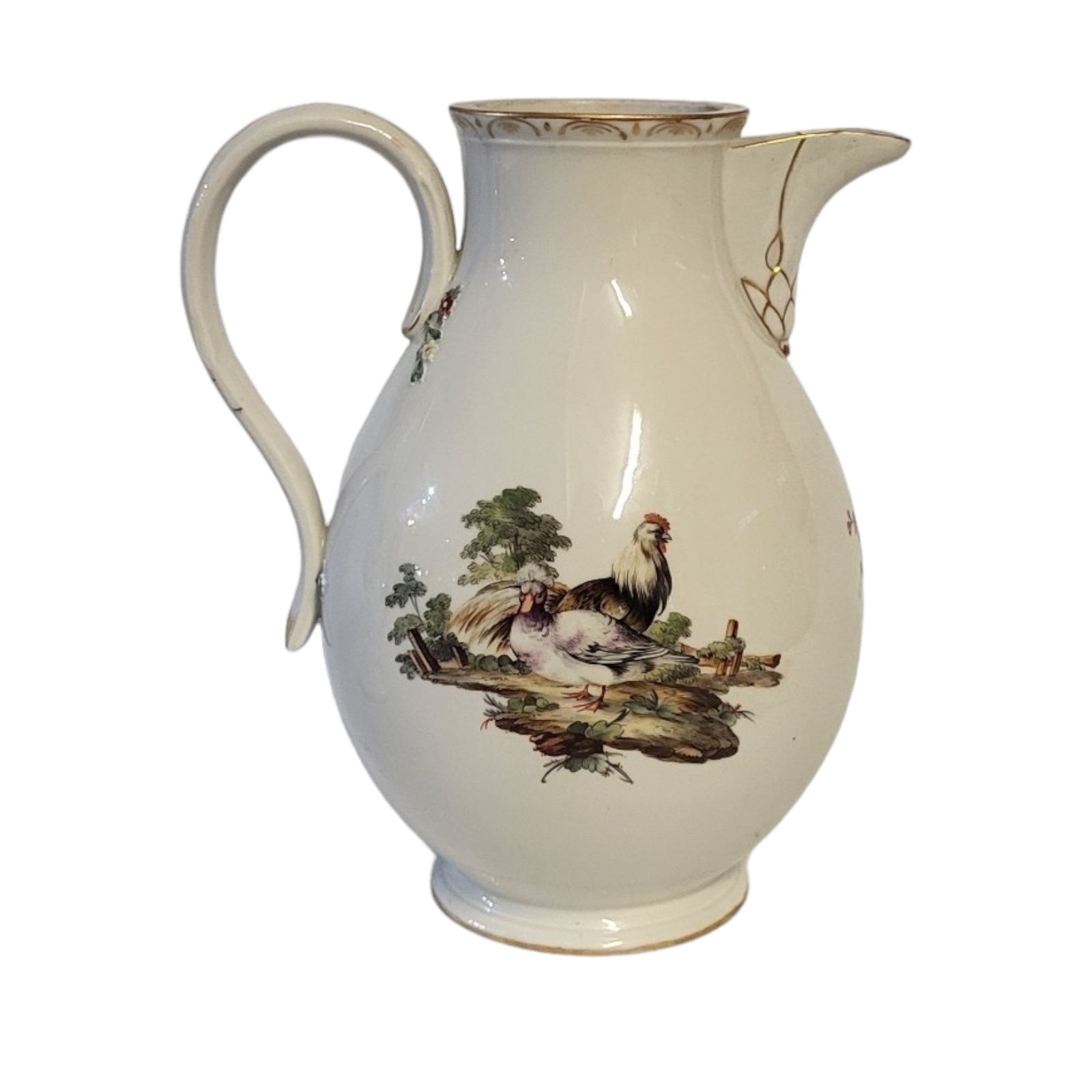 AN 19TH CENTURY DUTCH F. 1776 FACTORY, AN 18TH CENTURY MEISSEN STYLE HARD PASTE PORCELAIN COFFEE POT - Image 3 of 7