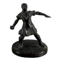 ALEXANDER PROUDFOOT, RSA FRBS, 1878 - 1957, A 20TH CENTURY BRONZE FIGURE Titled ‘The Bomber’, signed