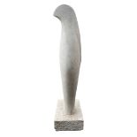 WILLIAM LASDUN, B. 1960, A LARGE ABSTRACT PLASTER SCULPTURE Titled ‘Isis’, signed to plinth base,