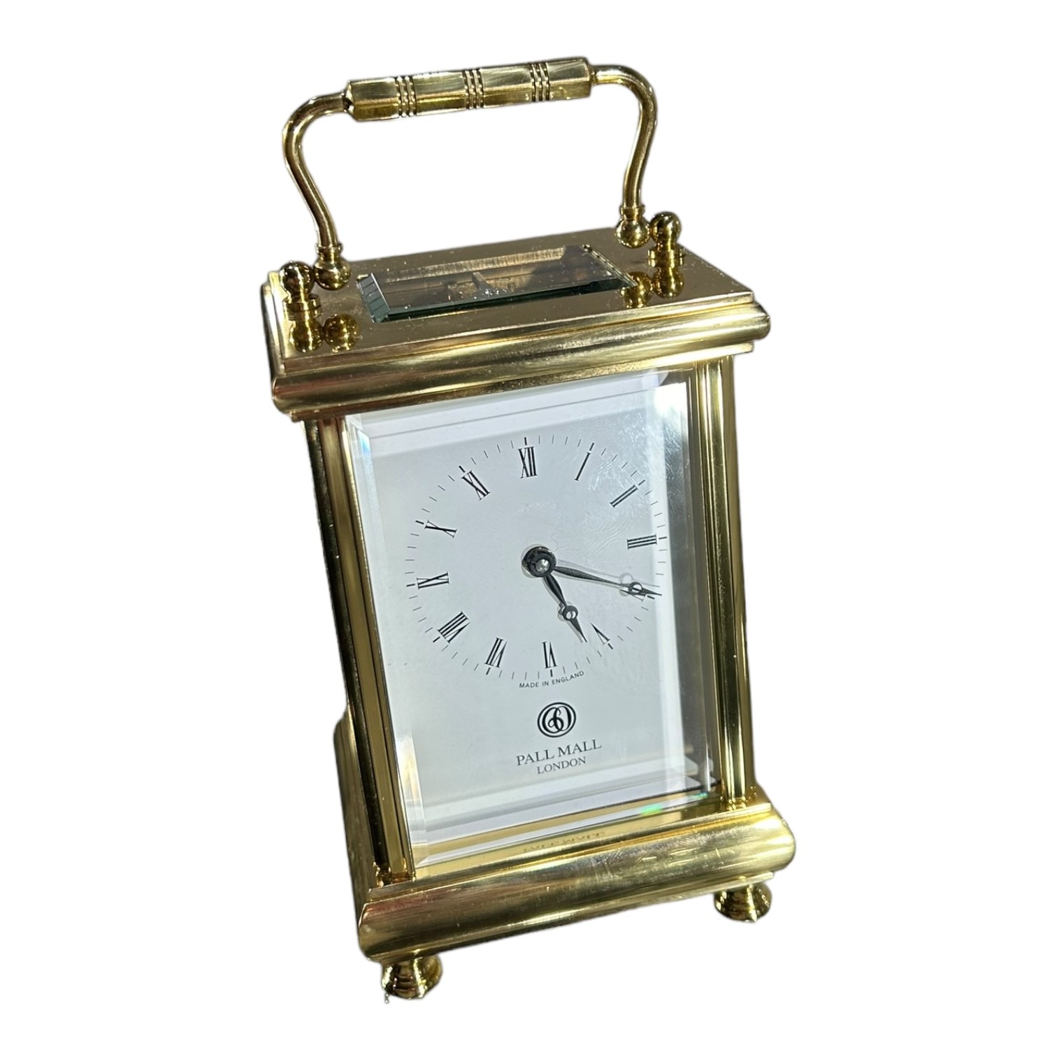 L'EPÉE FOR PALL MALL GOLDSMITHS, LONDON, AN EARLY 21ST CENTURY BRASS 8 DAY CARRIAGE CLOCK Having - Image 3 of 7
