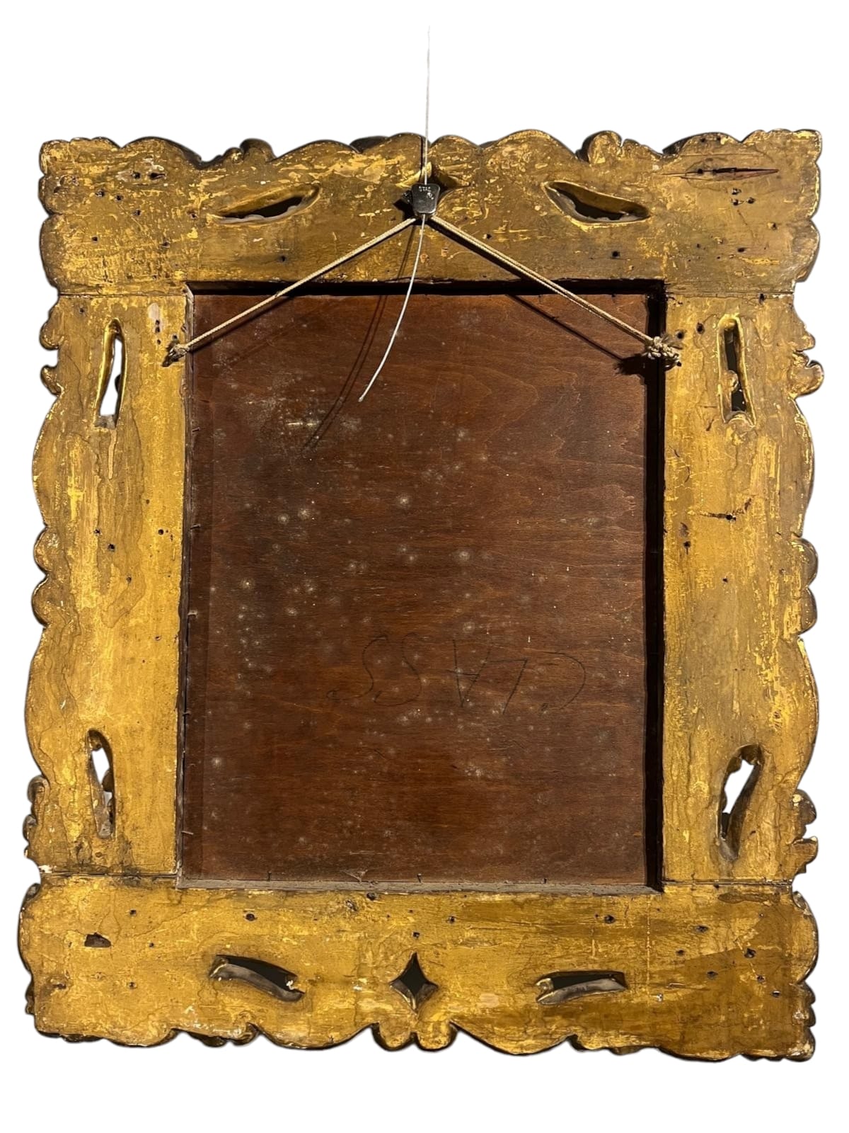 AN 18TH CENTURY ITALIAN FLORENTINE CARVED GILTWOOD MIRROR Decorated with scrolling foliage and - Image 8 of 8