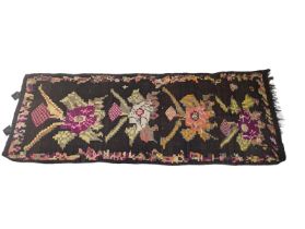 WITHDRAWN UNTIL THE 28TH OF MAY BESSARABIAN CIRCA 1880, ALL WOOL CARPET/RUG. (343 x 121cm)