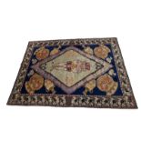 WITHDRAWN UNTIL THE 28TH OF MAY AZTEX DES RUMANIAN CIRCA 1930, WOOL PILE COTTON FOUNDATION CARPET/
