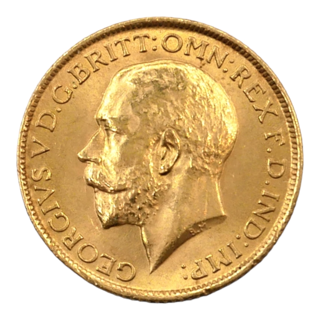 A 22CT GOLD GEORGE V FULL SOVEREIGN, DATED 1913. (diameter 22mm, 8g) - Image 2 of 2