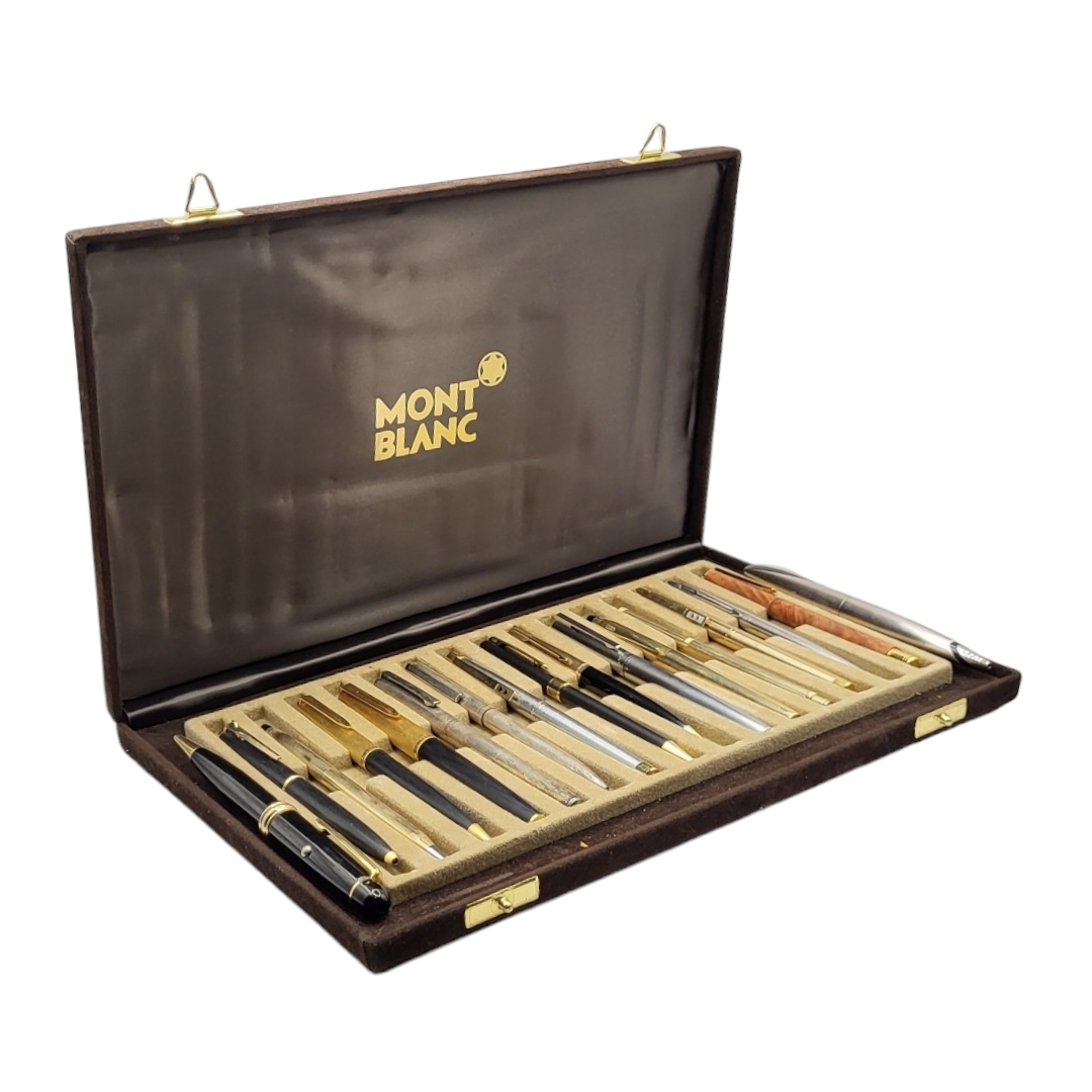 A COLLECTION OF 29 FOUNTAIN PENS, BALLPOINT PENS & PENCILS, TO INCLUDE EXAMPLES FROM MONT BLANC, - Image 15 of 15