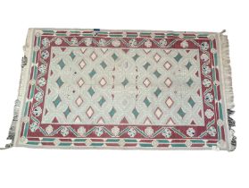 WITHDRAWN UNTIL THE 28TH OF MAY DHURRIE (INDIA), CIRCA 1880, ALL COTTON CARPET/RUG