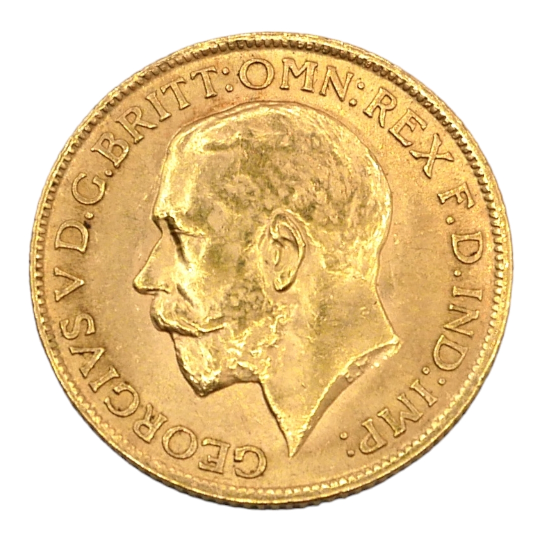 A 22CT GOLD GEORGE V FULL SOVEREIGN, DATED 1914. (diameter 22mm, 8g) - Image 2 of 2