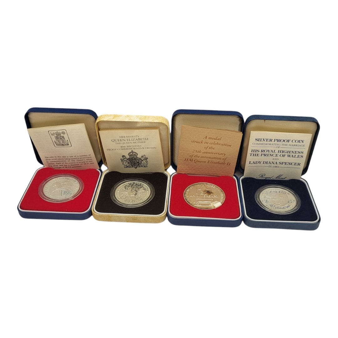 A COLLECTION OF NINETEEN ROYAL MINT SILVER PROOF COINS, MAJORITY BEING CASED Comprising Royal Mint - Image 5 of 13