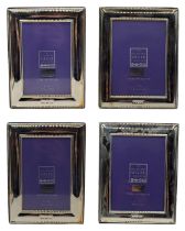 CARR'S OF SHEFFIELD LTD, A PAIR OF RECTANGULAR SILVER FRONTED PICTURE FRAMES, HALLMARKED SHEFFIELD