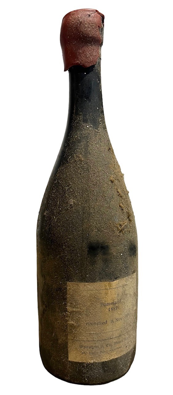 WHITMAN & CO., A 19TH CENTURY POMMARD RED WINE, DATED 1887, RECORKED 9TH NOVEMBER 1979 Red wax - Image 2 of 7