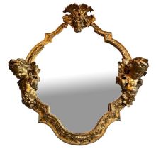 MANNER OF ANDRE-CHARLES BOULLE, AN IMPRESSIVE 19TH CENTURY FRENCH LOUIS XIV DESIGN GILT BRONZE
