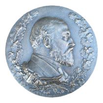 CHARLES BELL BIRCH, ARA, 1832 - 1894, A 19TH CENTURY BRITISH BRONZE RELIEF PLAQUE SHOWING THE BUST