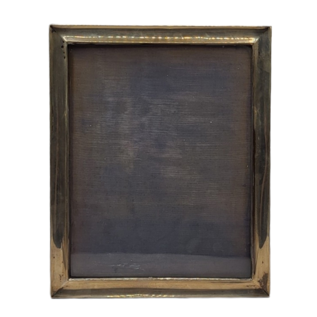 A&J ZIMMERMAN LTD, LARGE EARLY 20TH CENTURY SILVER FRONTED PICTURE FRAME, HALLMARKED BIRMINGHAM,