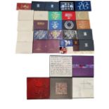 A LARGE COLLECTION OF ROYAL MINT PROOF COIN SETS, UNCIRCULATED COINS AND OTHERS, TOGETHER WITH