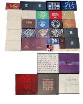 A LARGE COLLECTION OF ROYAL MINT PROOF COIN SETS, UNCIRCULATED COINS AND OTHERS, TOGETHER WITH
