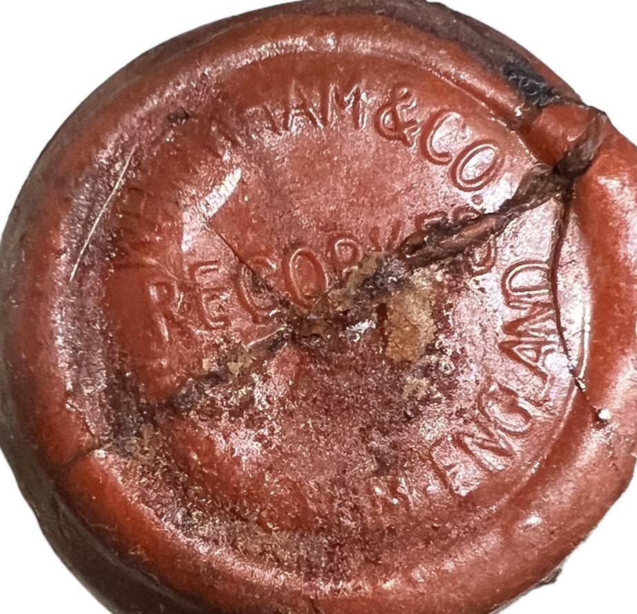 WHITMAN & CO., A 19TH CENTURY POMMARD RED WINE, DATED 1887, RECORKED 9TH NOVEMBER 1979 Red wax - Image 7 of 7