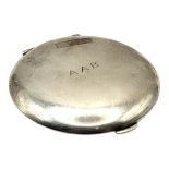 R. BLACKINTON & CO. FOR CARTIER, A LATE 1940’S AMERICAN STERLING SILVER COMPACT Circular form with