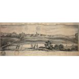 SAMUEL AND NATHAN BUCK,AN 18th CENTURY BLACK AND WHITE MAP ENGRAVING Titled 'The North West View