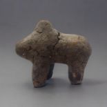 AN AFRICAN EARTH AND ORGANIC MATERIAL 'BAMANA BOLI' FIGURE Animal with hump in standing pose. (