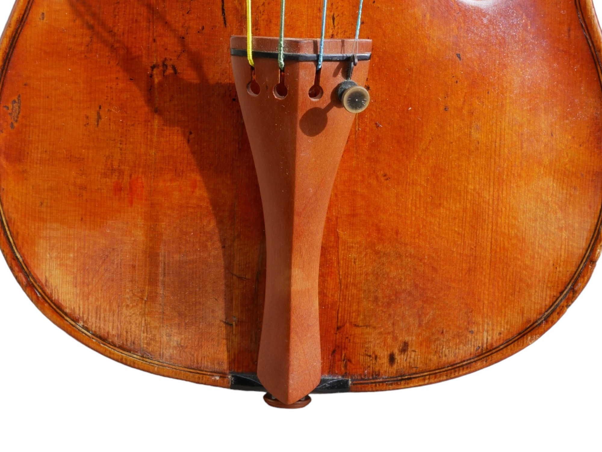 AN EARLY MID 19TH CENTURY FRENCH VIOLIN Indecipherable internal label, colour, orange oily, one - Bild 16 aus 46