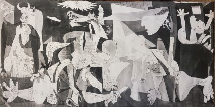 AFTER PICASSO, 1881 - 1973,A LARGE GUERNICA CANVAS PRINT