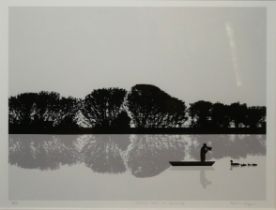 RENNIE PILGREM, BRITISH, (XX), LIMITED EDITION (29/75) SCREENPRINT Titled ‘Rowing Coach on Holiday’,