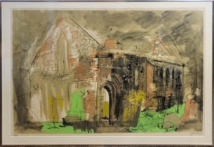 JOHN PIPER, ENGLISH, 1903 - 1992, LIMITED EDITION (37/70) SCREENPRINT IN COLOURS Titled: ‘Whithorn