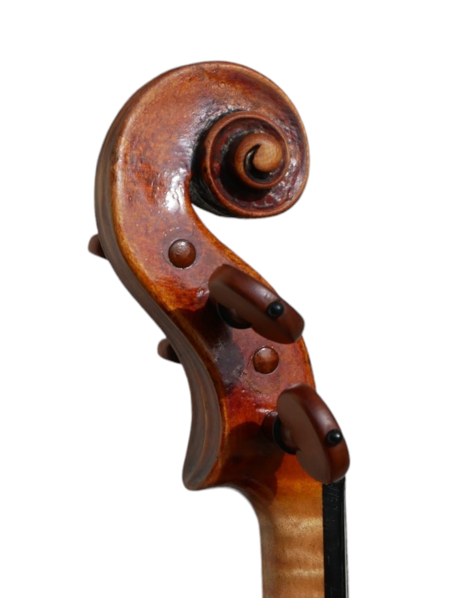 AN EARLY MID 19TH CENTURY FRENCH VIOLIN Indecipherable internal label, colour, orange oily, one - Bild 31 aus 46