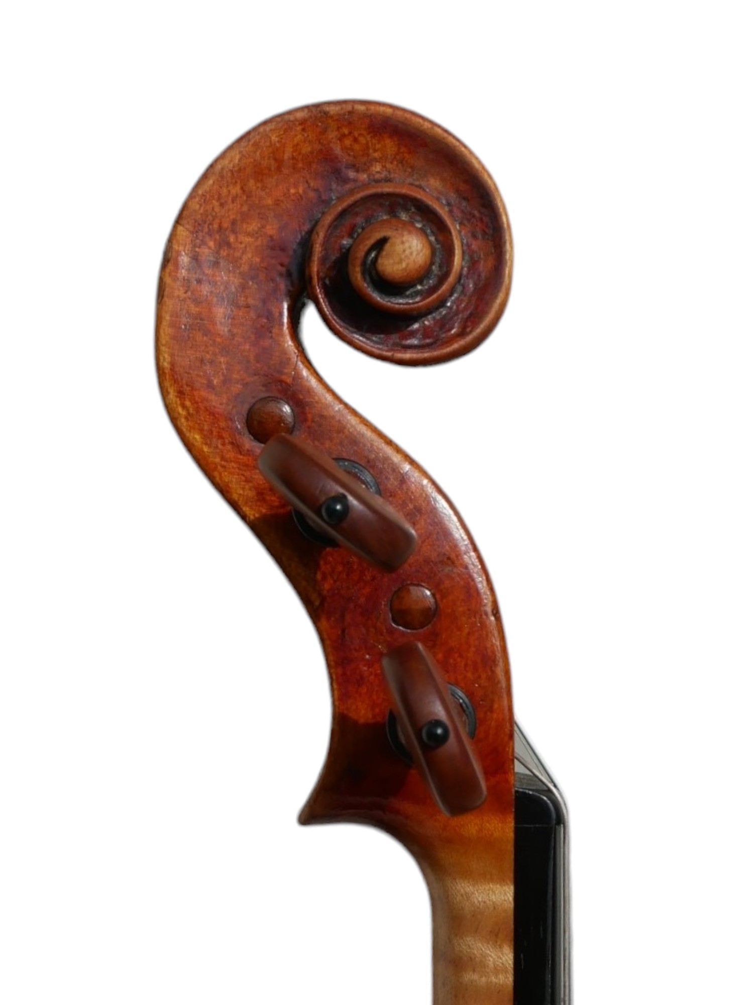 AN EARLY MID 19TH CENTURY FRENCH VIOLIN Indecipherable internal label, colour, orange oily, one - Bild 29 aus 46