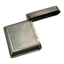 JOHN HENRY HILL, GOLD AND SILVER WORKER, AN EARLY ART DECO ASPREY HALLMARKED SILVER VESTA CASE AND