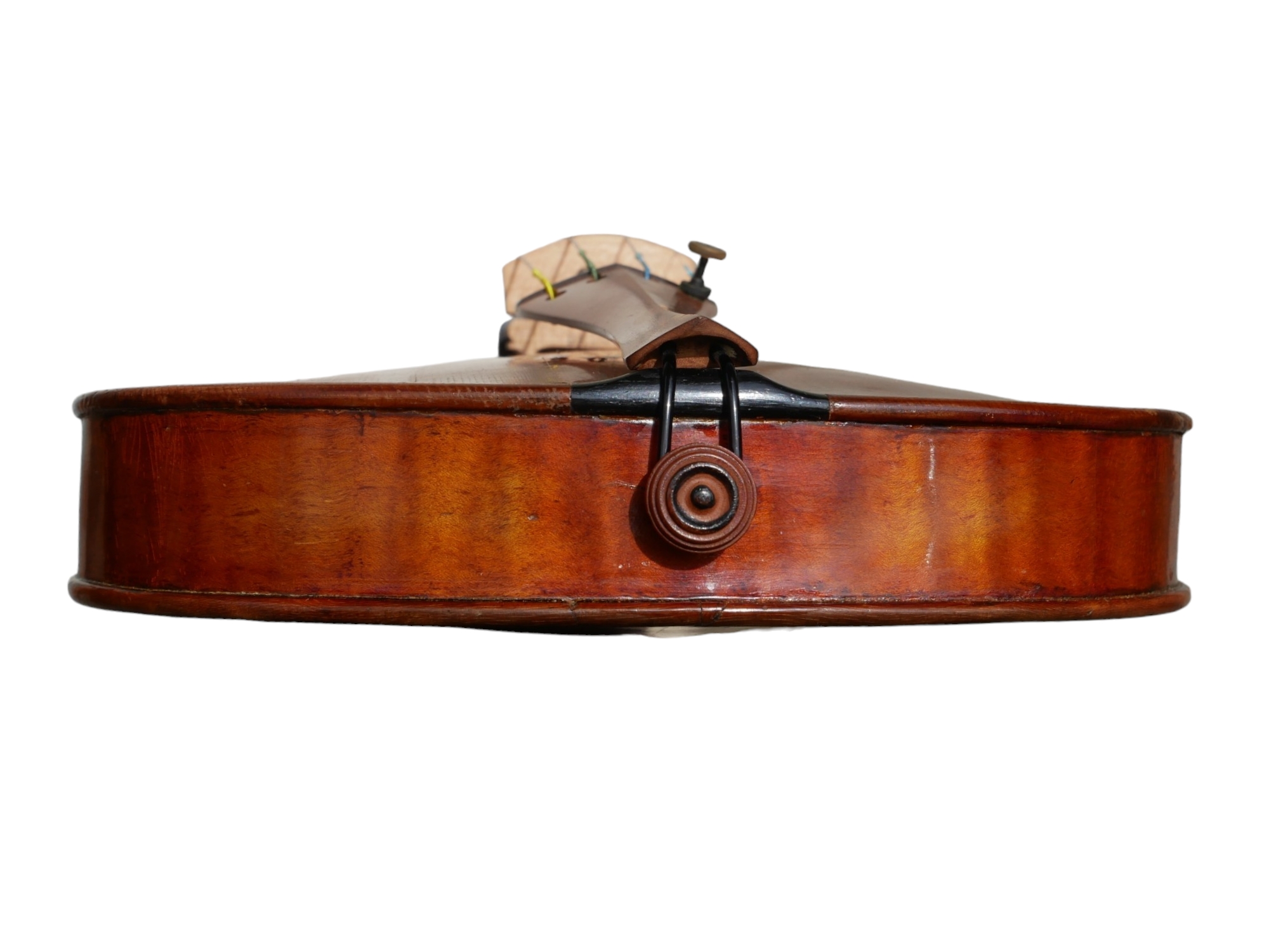 AN EARLY MID 19TH CENTURY FRENCH VIOLIN Indecipherable internal label, colour, orange oily, one - Bild 38 aus 46