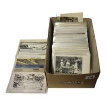 A BOX CONTAINING APPROX 200 EARLY 20TH CENTURY AND LATER POSTCARDS, EGYPT Contained in individual