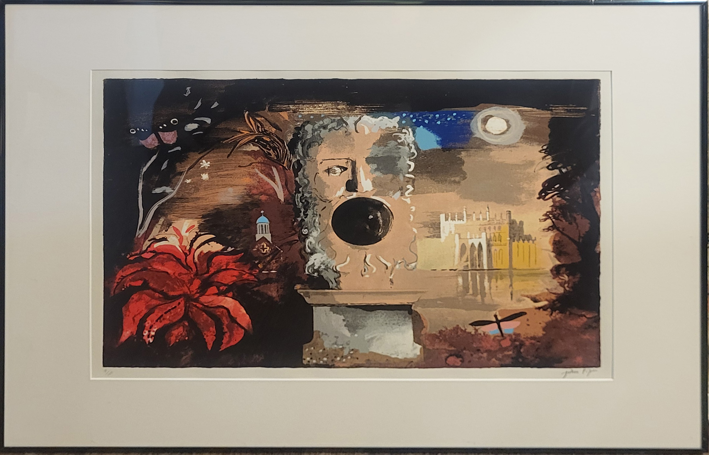 JOHN PIPER, ENGLISH, 1903 - 1992, LIMITED EDITION (7/100) LITHOGRAPH IN COLOURS ON WOVE Titled ‘