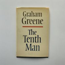 GRAHAM GREENE, TENTH MAN, 1985, BODLEY HEAD, CUT SIGNATURE TO HALF TITLE D/J worn., marked verso