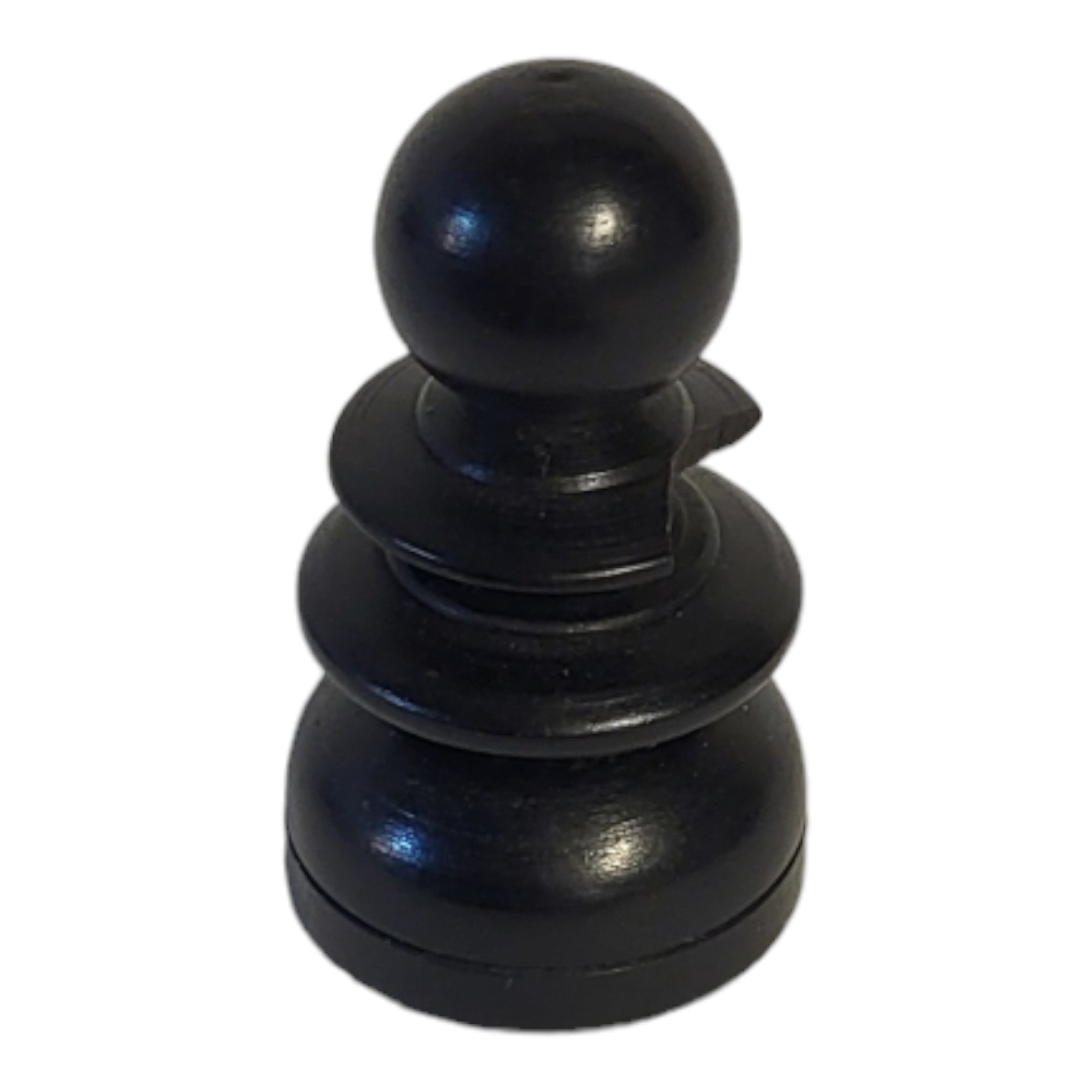 A LATE VICTORIAN/EARLY EDWARDIAN EBONY AND BOXWOOD CHESS SET In Old English pattern, retailed by - Image 3 of 3