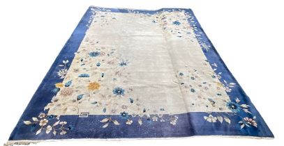 CHINESE CIRCA 1920, WOOL PILE COTTON FOUNDATION CARPET/RUG. (430 x 363cm)