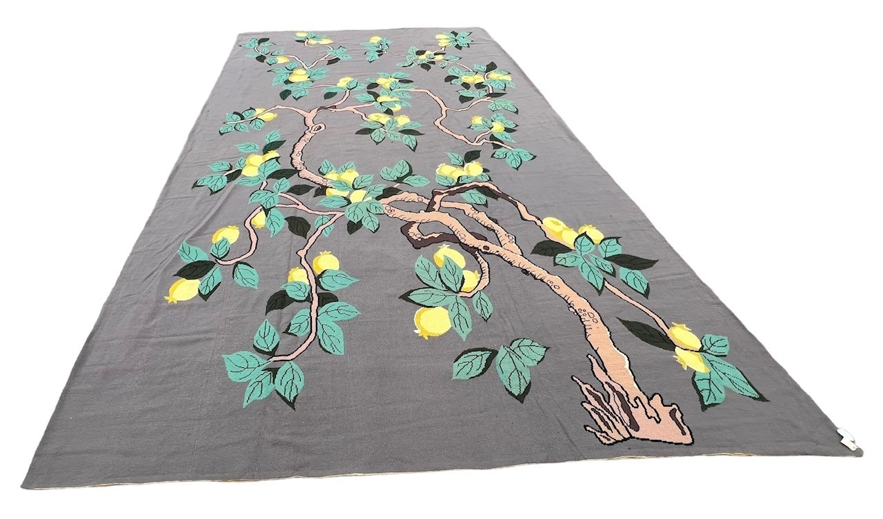 A MASSIVE NEEDLEWORK LEMON TREE (1950-60) ALL WOOL CANVAS CARPET/RUG. (790 x 470cm) Along with - Image 6 of 23