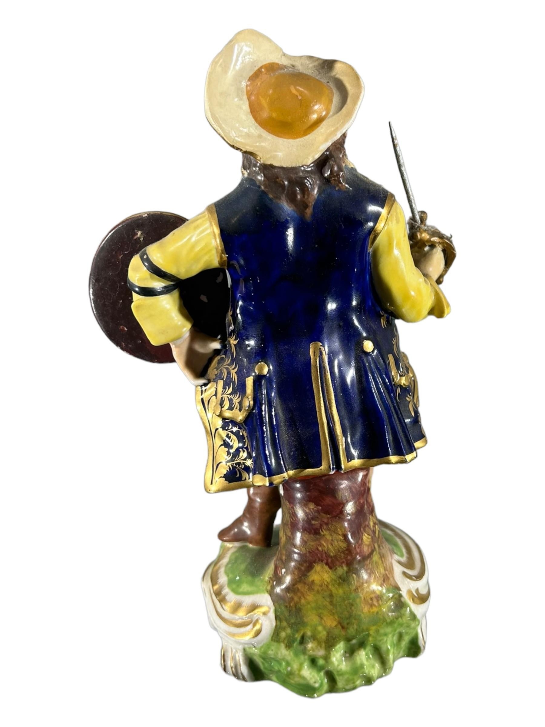 ROBERT BLOOR DERBY, A 19TH CENTURY PORCELAIN FIGURE OF ‘JAMES QUINN’ AS ‘SIR JOHN FALSTAFF’, - Image 6 of 7