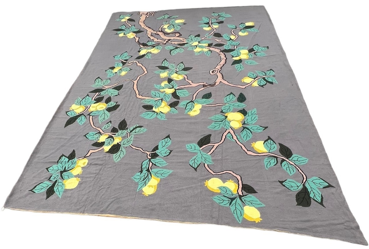 A MASSIVE NEEDLEWORK LEMON TREE (1950-60) ALL WOOL CANVAS CARPET/RUG. (790 x 470cm) Along with - Image 21 of 23