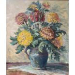 MANNER OF VINCENT VAN GOGH, A 20TH CENTURY IMPRESSIONIST OIL ON BOARD Still life, flowers and