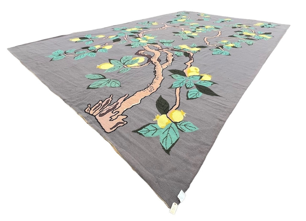 A MASSIVE NEEDLEWORK LEMON TREE (1950-60) ALL WOOL CANVAS CARPET/RUG. (790 x 470cm) Along with - Image 17 of 23