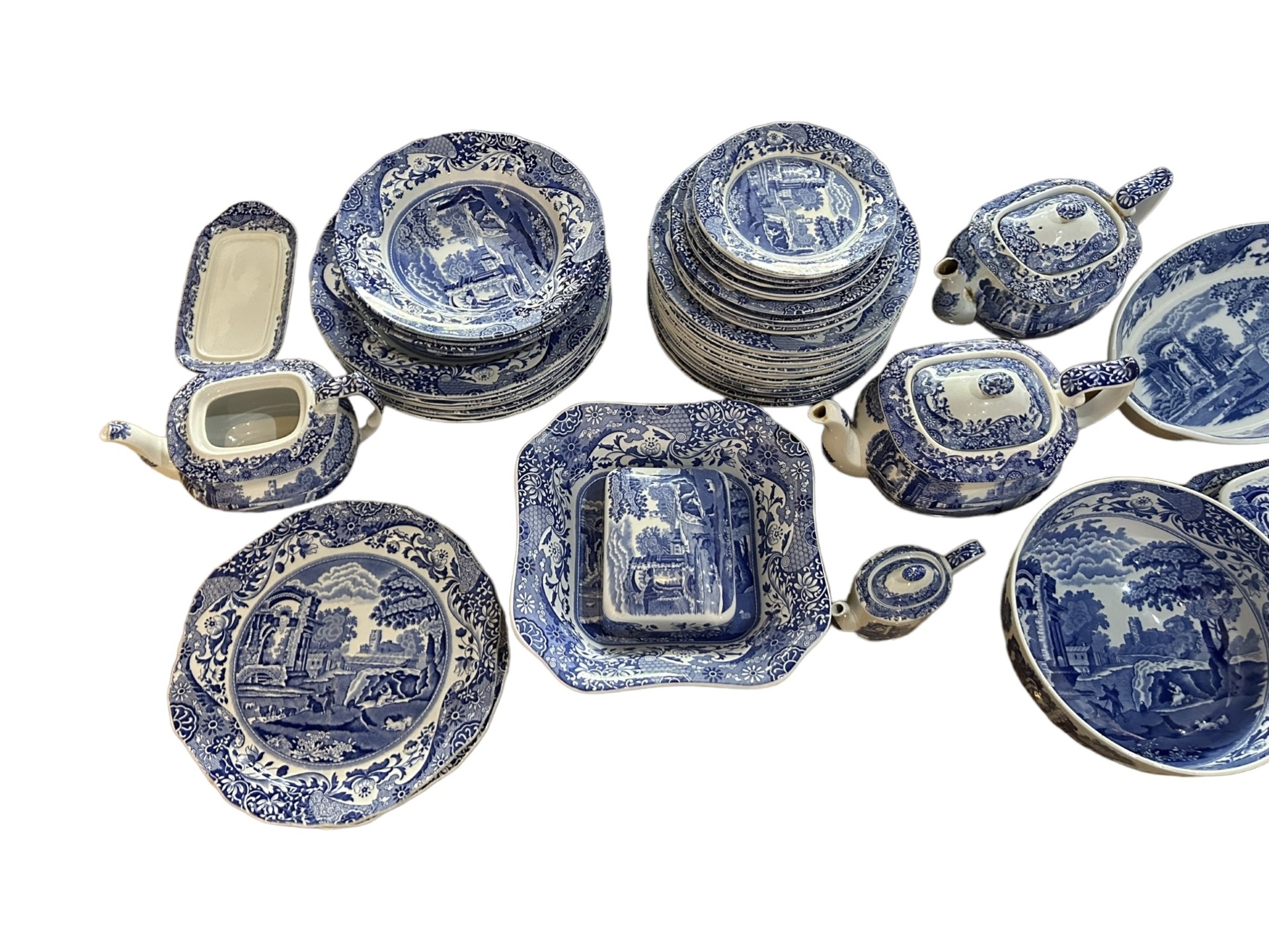 SPODE, LARGE COLLECTION OF 19TH CENTURY BLUE AND WHITE STONEWARE PORCELAIN ITEMS, TO INCLUDE A - Bild 7 aus 7