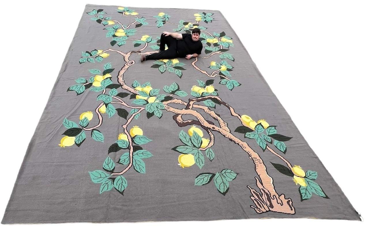 A MASSIVE NEEDLEWORK LEMON TREE (1950-60) ALL WOOL CANVAS CARPET/RUG. (790 x 470cm) Along with - Image 23 of 23