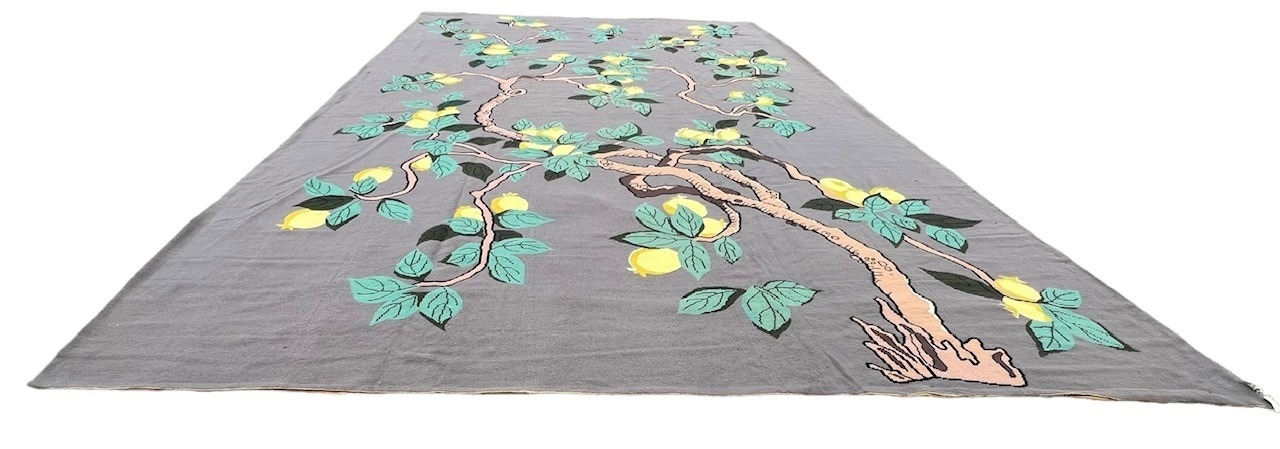 A MASSIVE NEEDLEWORK LEMON TREE (1950-60) ALL WOOL CANVAS CARPET/RUG. (790 x 470cm) Along with - Image 18 of 23
