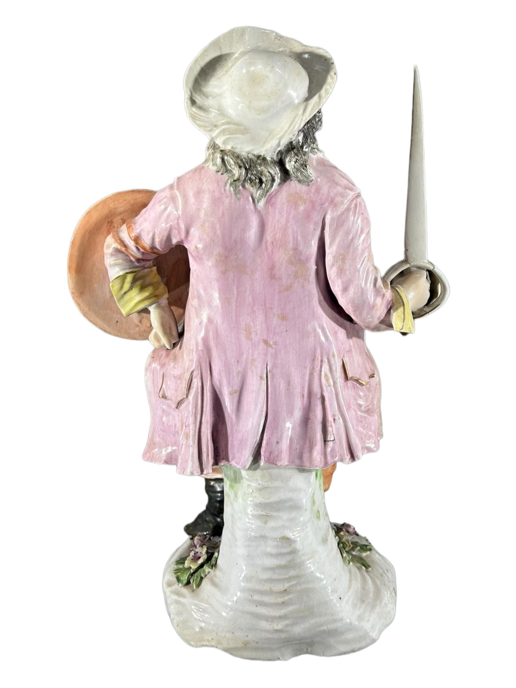 ROBERT BLOOR DERBY, A 19TH CENTURY PORCELAIN FIGURE OF ‘JAMES QUINN’ AS ‘SIR JOHN FALSTAFF’, - Image 3 of 7