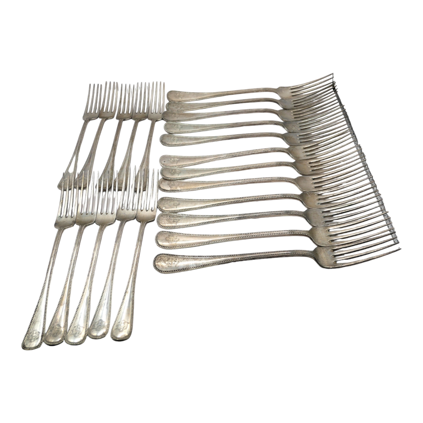 J. TOSTRIP, OSLO, EARLY 20TH CENTURY DANISH SILVER FLATWARE, CIRCA 1918 J. Tostrup, Oslo. Early 20th - Image 5 of 7