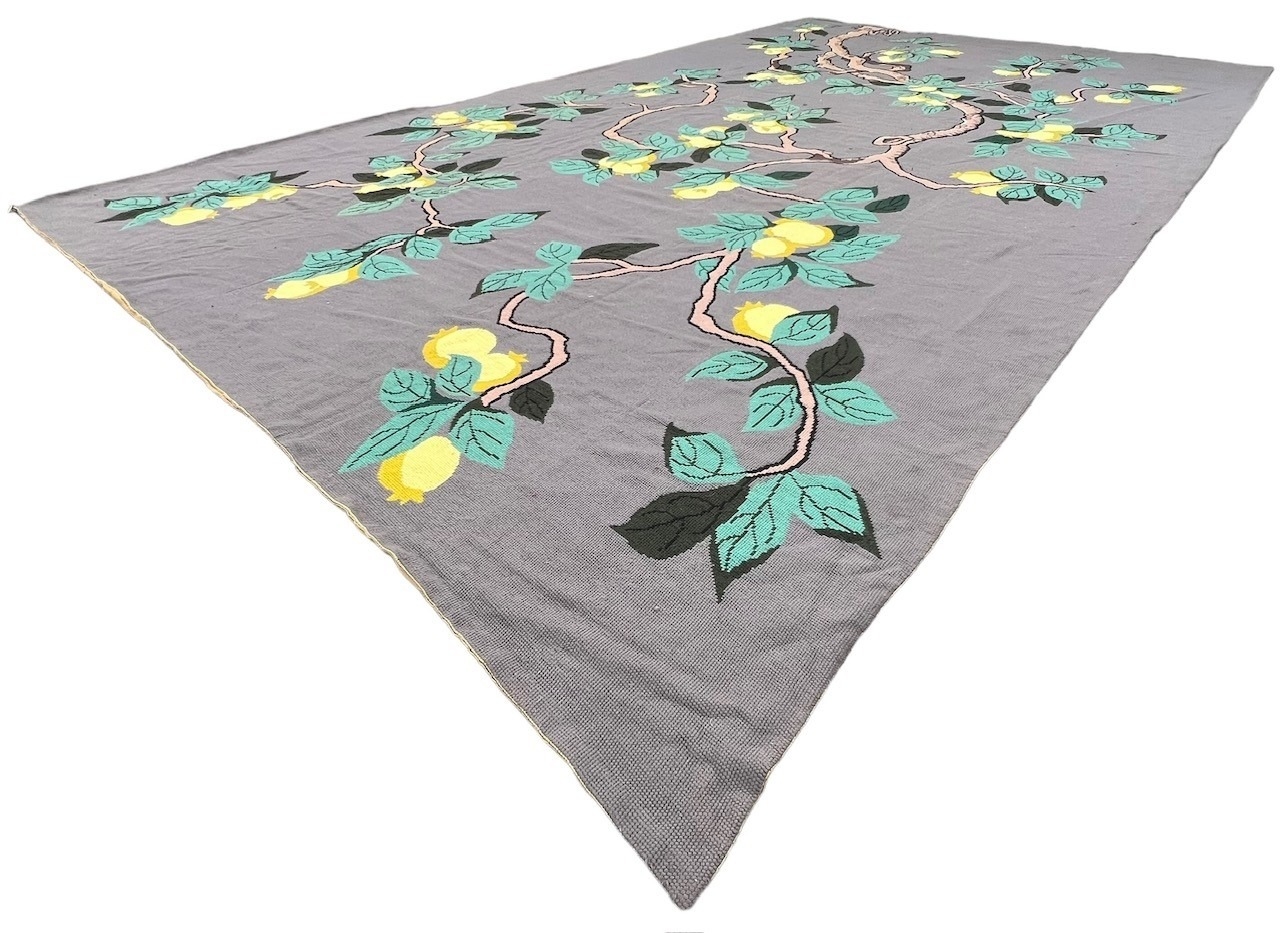 A MASSIVE NEEDLEWORK LEMON TREE (1950-60) ALL WOOL CANVAS CARPET/RUG. (790 x 470cm) Along with - Image 20 of 23