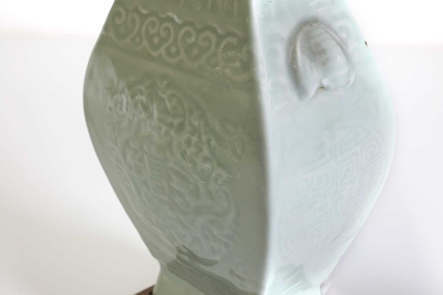 A Chinese celadon vase, - Image 7 of 8